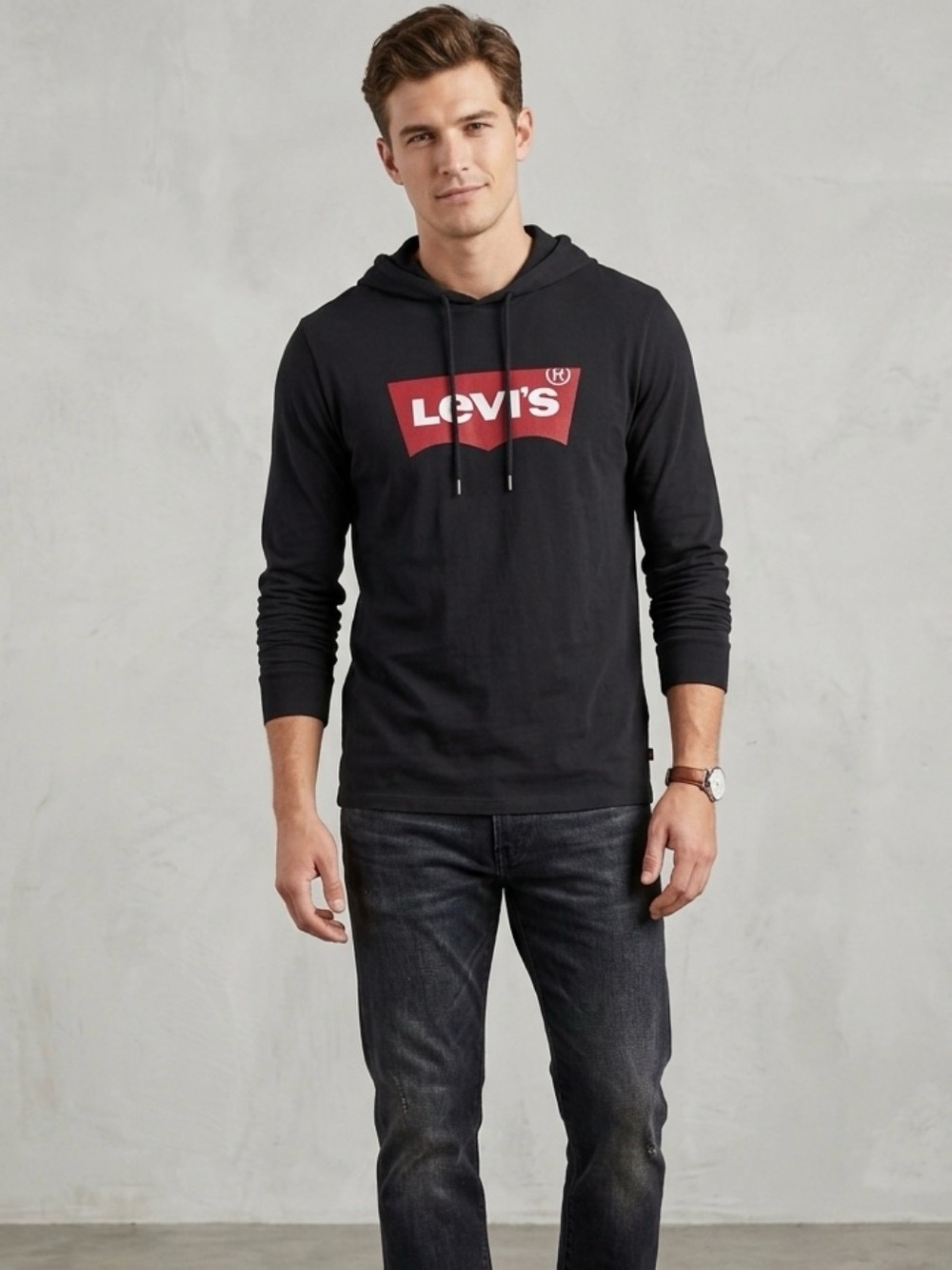 Levi's Black Size M Long Sleeve Tee Hoodie